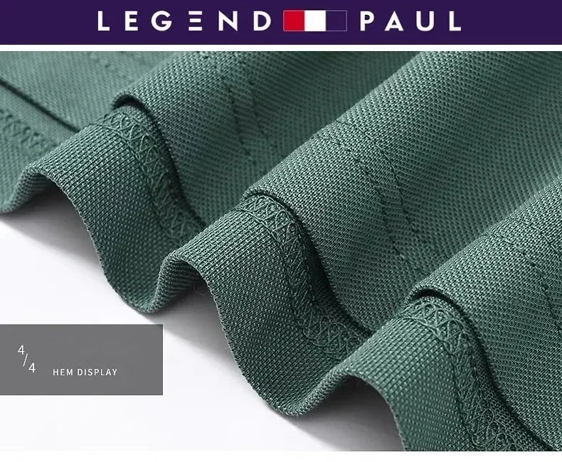 Luxury brand short sleeve men's polo shirt summer high-end fashion plaid embroidery lapel casual T-shirt breathable cotton top