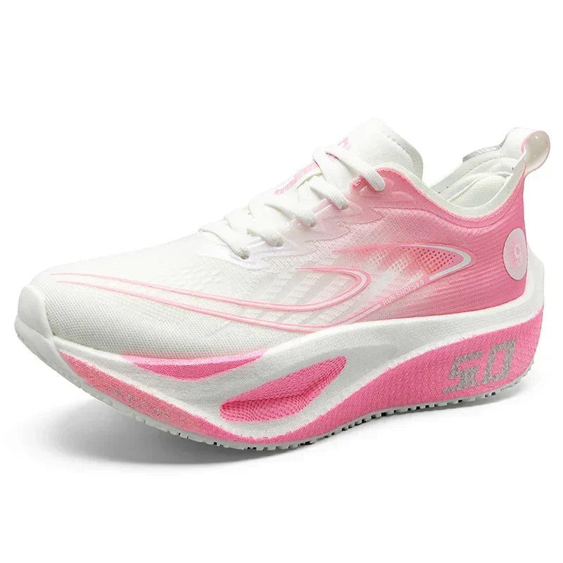 Carbon Plate Running Shoes Professional Marathon Racing Lightweight Bounce Cushion Breathable Sports Sneakers