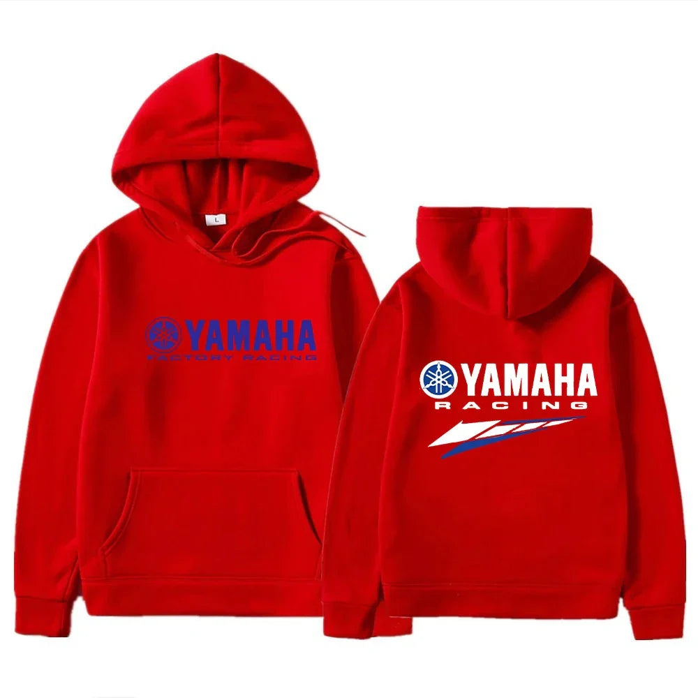 The new 2026 Yamaha autumn and winter hooded sweater, available in both men's and women's sizes, including extra large, is comfo