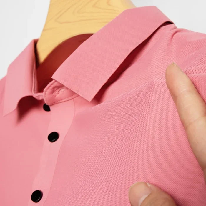 10 Color Men's Thin Polo Shirt Summer New Ice Silk Popular Business Casual Breathable Lapel Polo Shirt for Man Brand Clothing