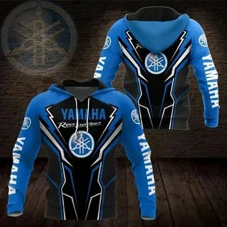 Spring and Autumn Yamaha Racing Team Hoodies Fashion 3D Printing Men's Hoodies Outdoor Sports Clothing Yamaha Motorcycle Hoodies