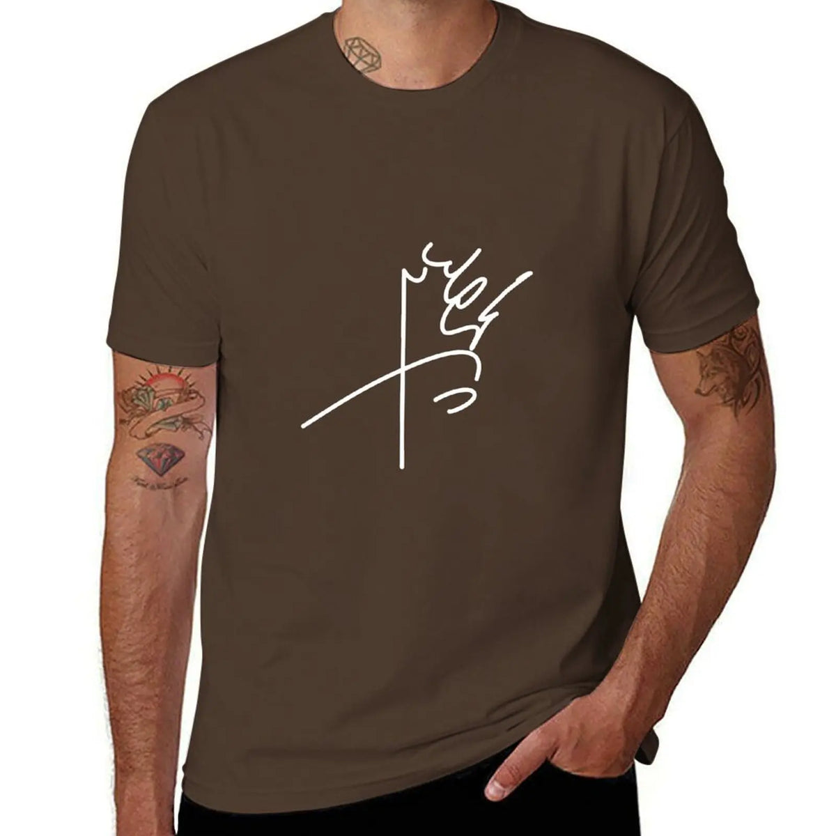 Mohammad Reza Pahlavi's signature T-Shirt sublime sweat Men's clothing