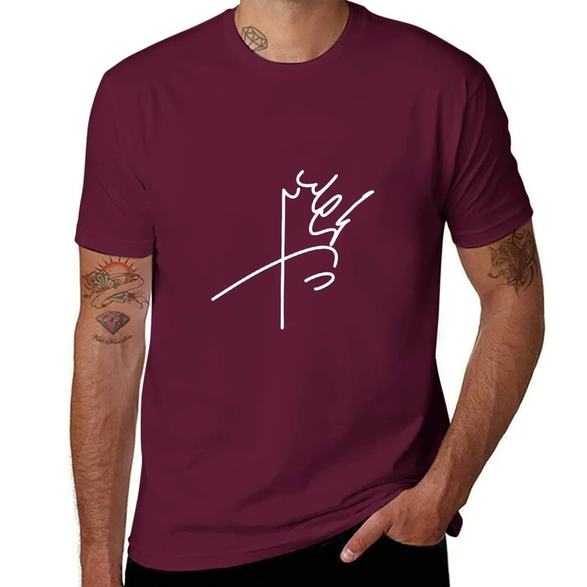 Mohammad Reza Pahlavi's signature T-Shirt sublime sweat Men's clothing
