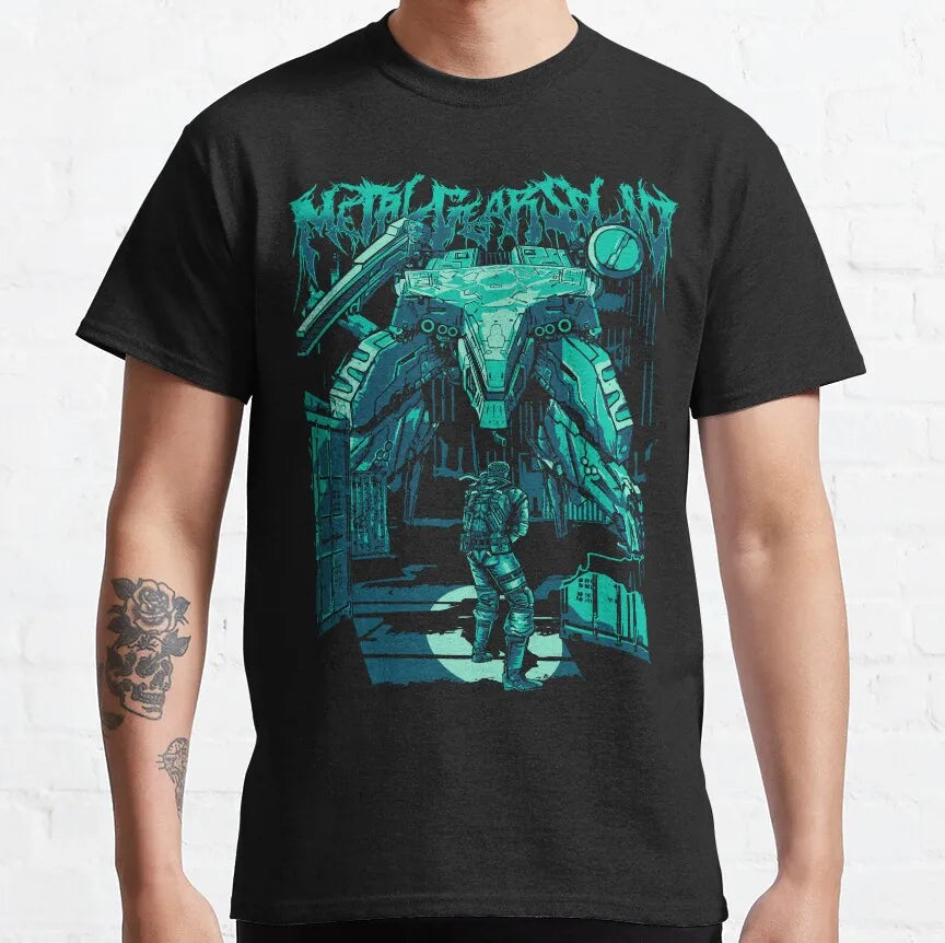 Men's Metal Gear Kojima Productions T Shirts MGS Hideo Kojima T-Shirt Death Stranding Cotton Tops Short Sleeve Tees Printed