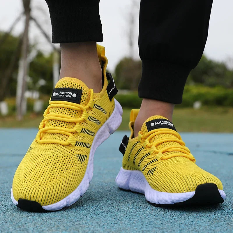 Men Mesh Breathable Casual Shoes Comfortable Fashionable Versatile Outdoor Exercise Shoes