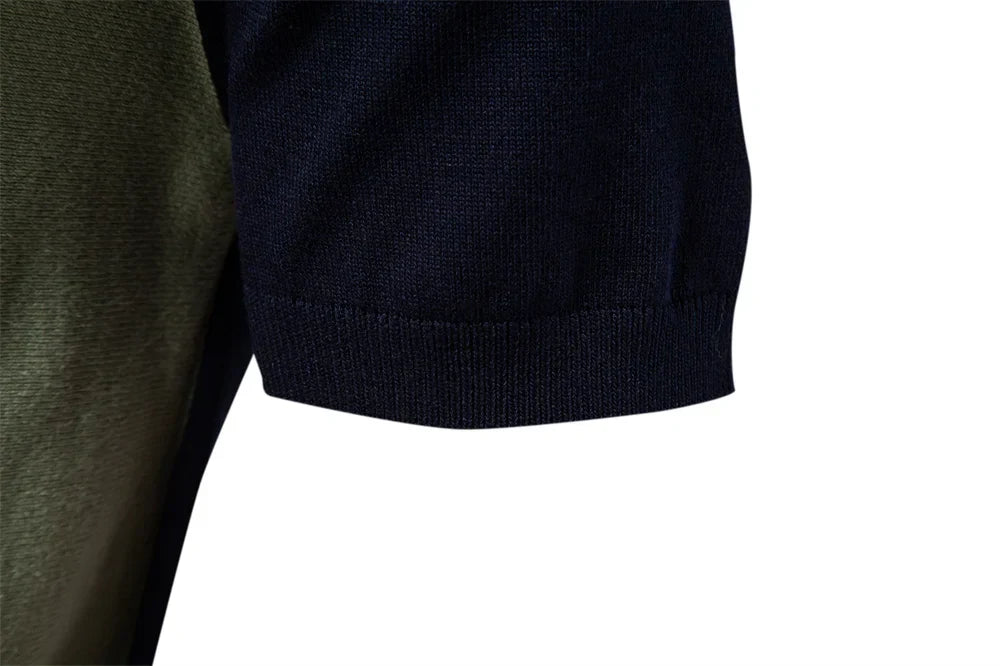 Brand Men's Striped Mesh Polo Shirt for High Quality Breathable Fabric Stylish Casual Male Polo Shirts ﻿