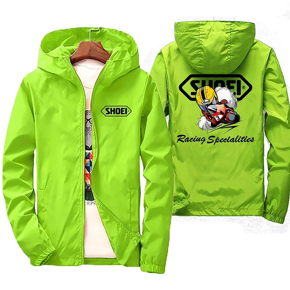 2026 New high-quality men's windproof jacket, large waterproof jacket with mountain and bicycle hood, for spring and autumn