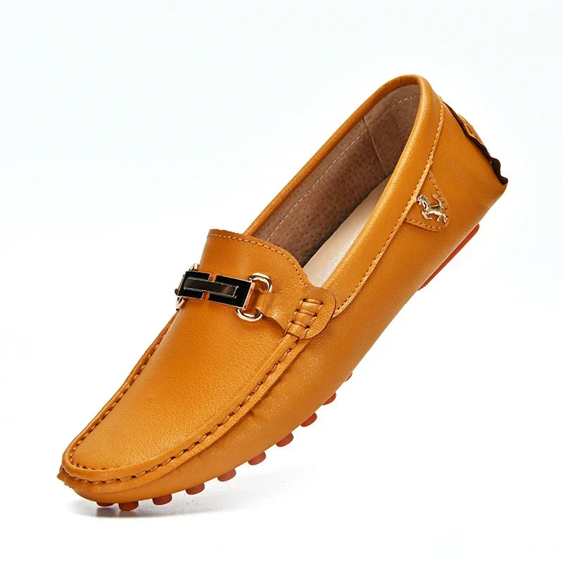 White Loafers for Men Size 48 Slip on Shoes Driving Flats Casual Moccasins for Men Comfy Male Loafers