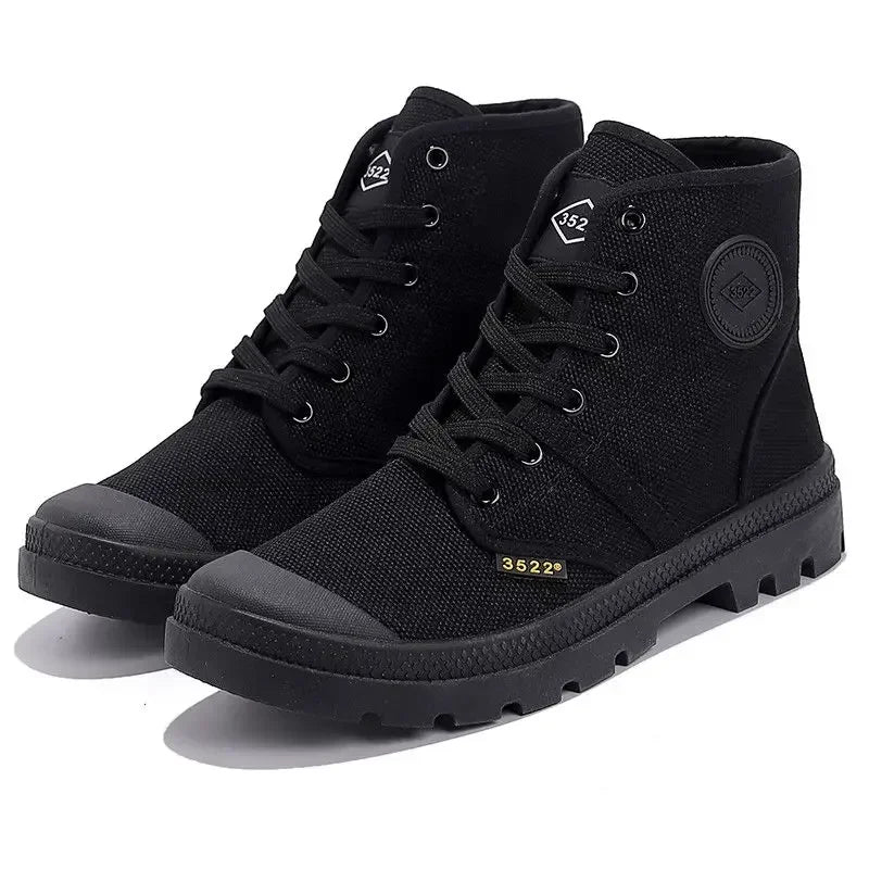 Canvas Ankle Retro Male Shoes Short Barrel Booties High Quality Men's Boots Designer Fashion Cheap Comfortable New Non Slip Y2k