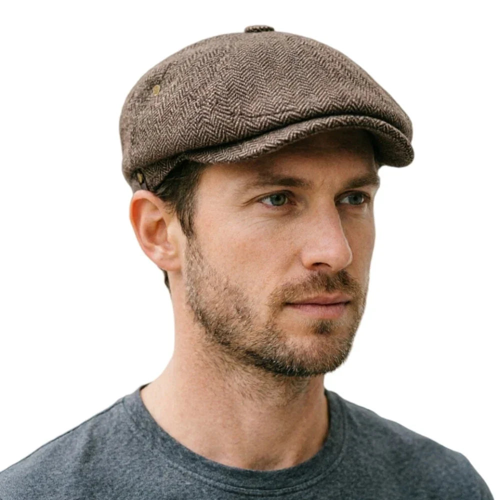 Unisex Newsboy Caps Retro Peaky Blinders Hat Wild Octagonal Cap English Style for Men Women